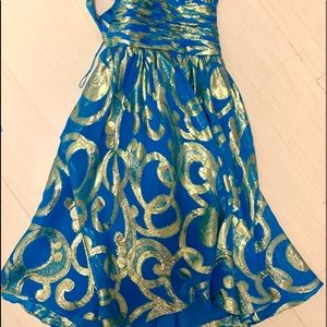 Dress! Blue gold, stunning